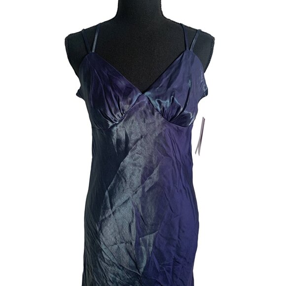 Wild Fable Junior Teens Vintage Style Satin Maxi Dress With Adjustable Straps - Picture 4 of 12